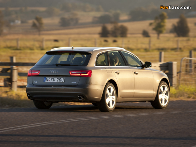 Audi A6 2.0T Avant AU-spec (4G,C7) 2011 images (640 x 480)