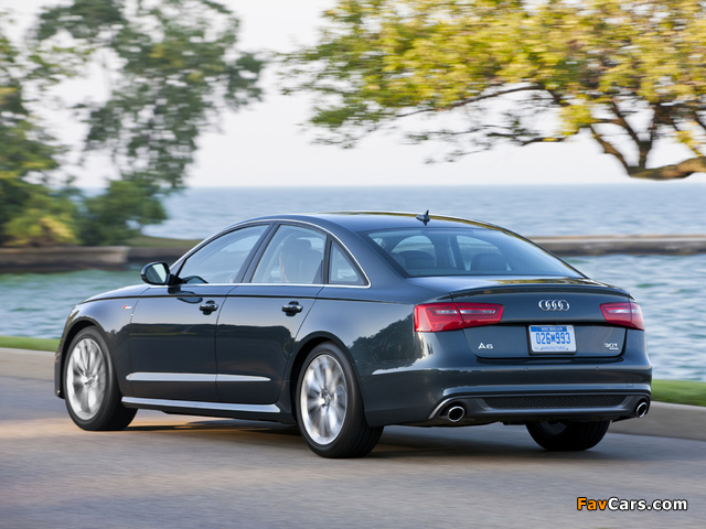 Audi A6 3.0T S-Line Sedan US-spec (4G,C7) 2011 wallpapers (640 x 480)