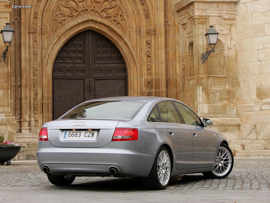 Images of Audi A6 3.2 quattro S-Line Sedan (4F,C6) 2005–08 (1024 x 768)