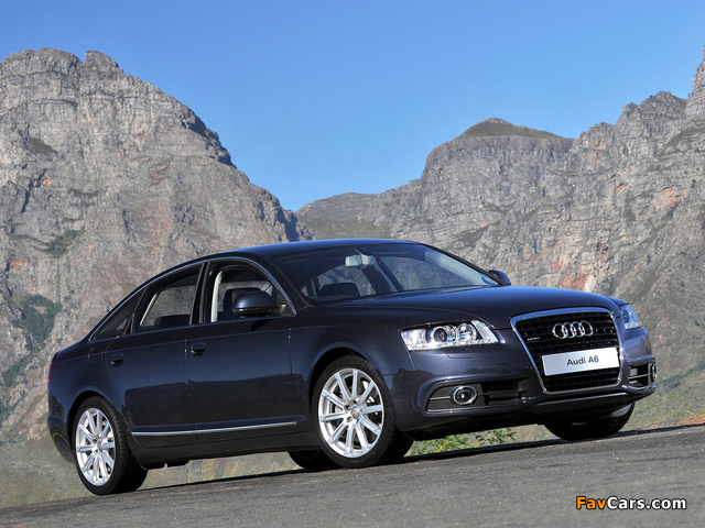 Images of Audi A6 3.0T quattro S-Line Sedan ZA-spec (4F,C6) 2008–11 (640 x 480)