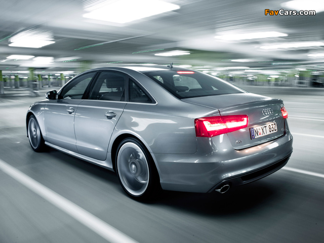 Images of Audi A6 2.8T S-Line Sedan AU-spec (4G,C7) 2011 (640 x 480)