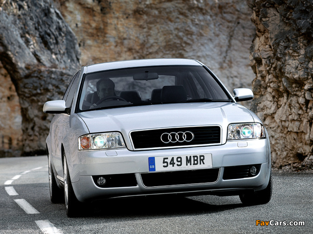 Photos of Audi A6 Sedan UK-spec (4B,C5) 2001–04 (640 x 480)