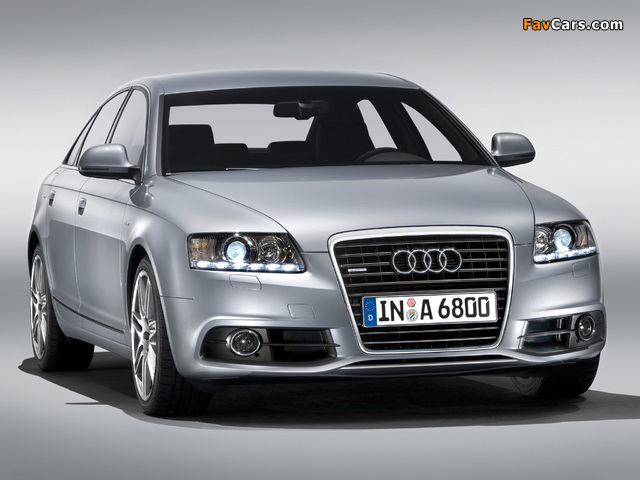 Photos of Audi A6 3.0T quattro S-Line Sedan (4F,C6) 2008–11 (640 x 480)