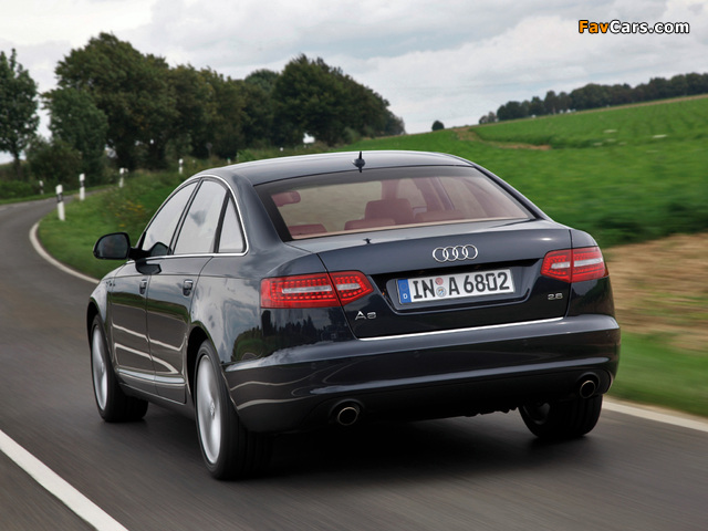 Photos of Audi A6 2.8 FSI Sedan (4F,C6) 2008–11 (640 x 480)