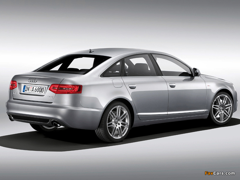 Audi A6 3.0T quattro S-Line Sedan (4F,C6) 2008–11 wallpapers (800 x 600)