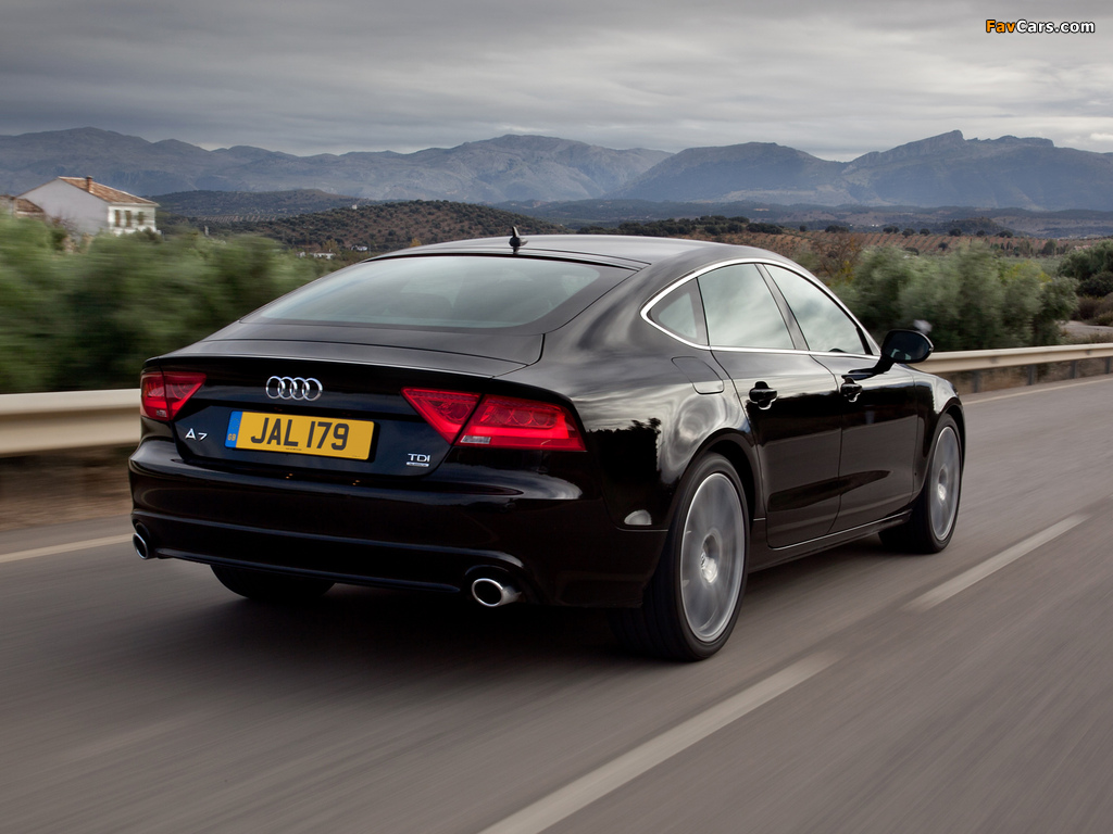 Audi A7 Sportback 3.0 TDI quattro UK-spec 2010 wallpapers (1024 x 768)