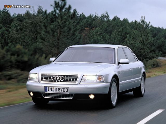 Audi A8L 6.0 quattro (D2) 2001–02 photos (640 x 480)