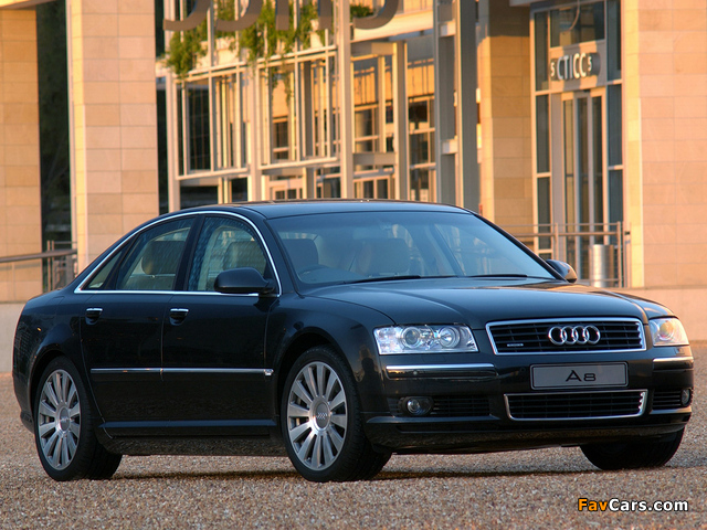 Audi A8 4.2 quattro ZA-spec (D3) 2003–05 images (640 x 480)