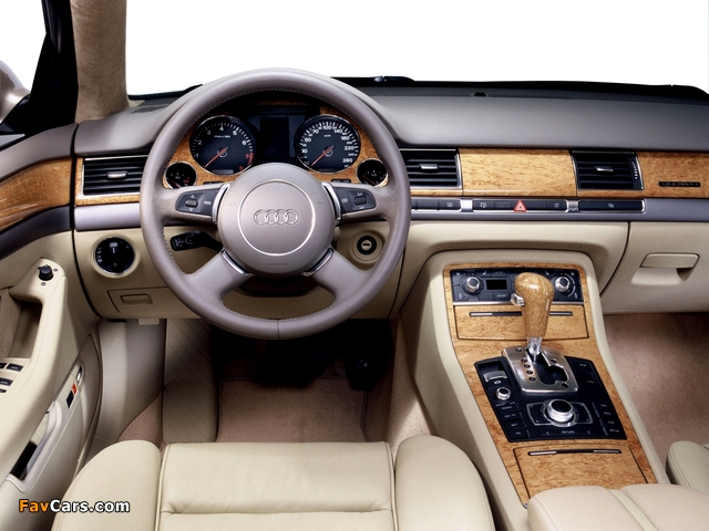 Audi A8 4.2 quattro (D3) 2003–05 pictures (640 x 480)
