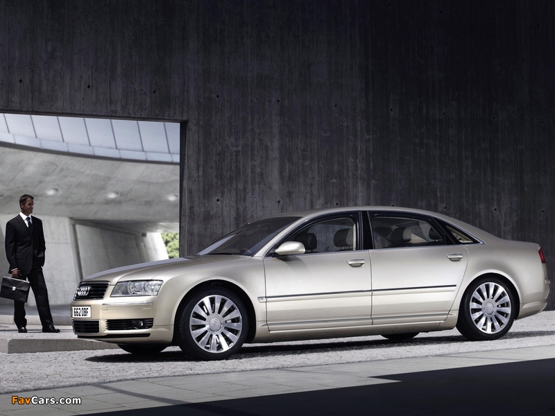 Audi A8L 4.2 quattro UK-spec (D3) 2004–05 images (800 x 600)