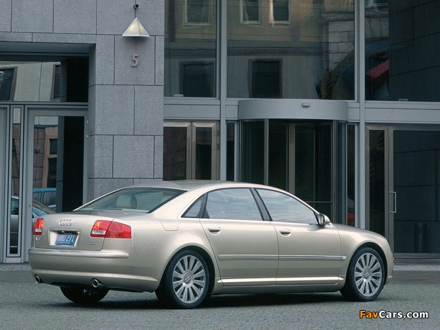 Audi A8L 4.2 quattro US-spec (D3) 2004–05 wallpapers (640 x 480)