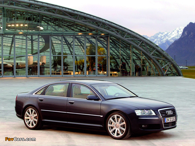 Audi A8L 6.0 quattro (D3) 2005–08 images (640 x 480)