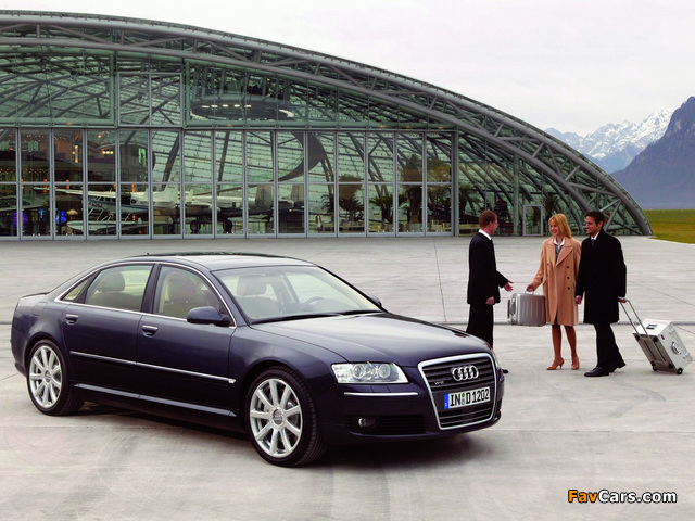 Audi A8L 6.0 quattro (D3) 2005–08 pictures (640 x 480)