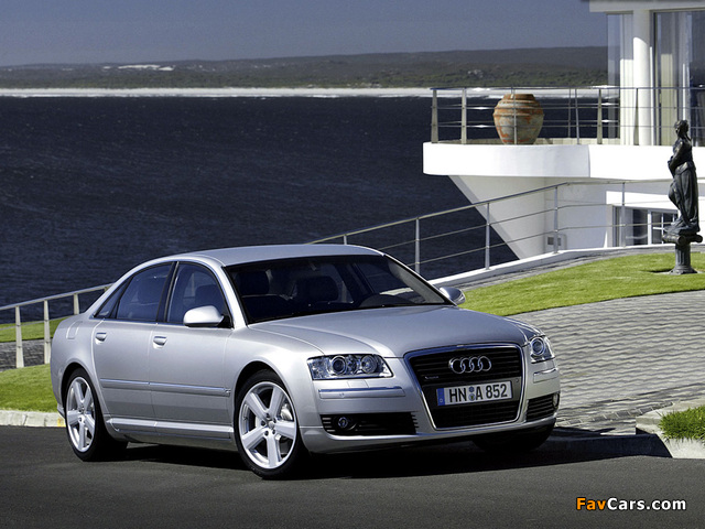 Audi A8 4.2 quattro (D3) 2005–08 pictures (640 x 480)