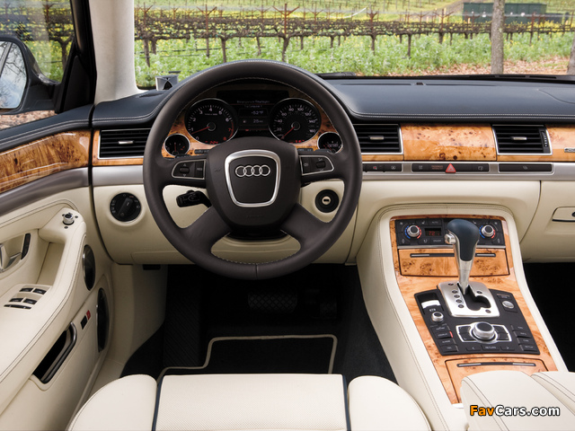 Audi A8L W12 quattro US-spec (D3) 2008–10 images (640 x 480)