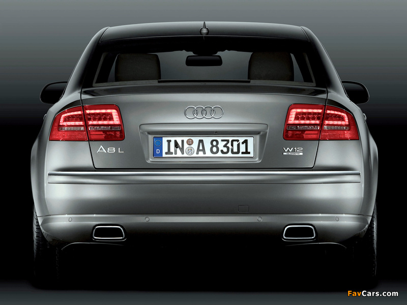 Audi A8L W12 quattro (D3) 2008–10 photos (800 x 600)