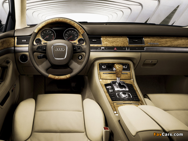 Audi A8L W12 quattro (D3) 2008–10 pictures (640 x 480)