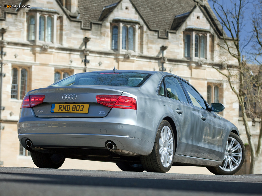 Audi A8 4.2 TDI quattro UK-spec (D4) 2010 images (1024 x 768)