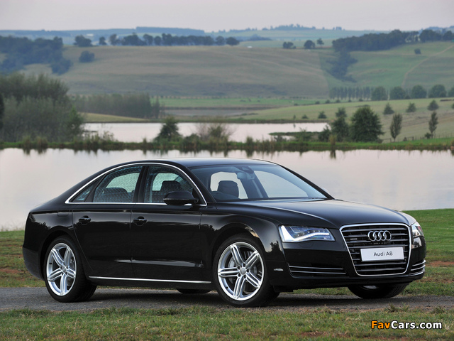 Audi A8 4.2 TDI quattro ZA-spec (D4) 2010 photos (640 x 480)