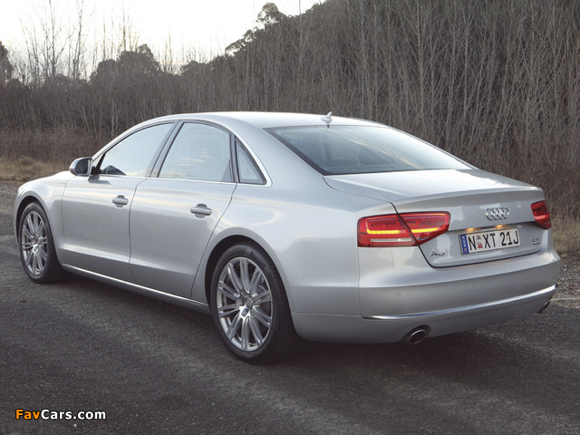 Audi A8 4.2 FSI quattro AU-spec (D4) 2010 pictures (640 x 480)