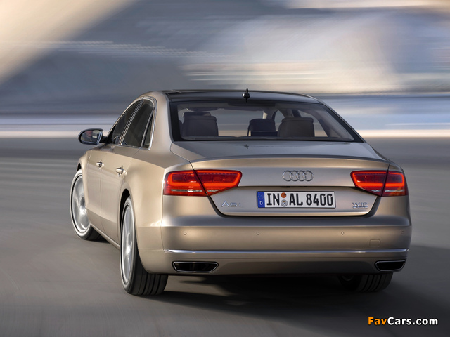 Audi A8L W12 quattro (D4) 2010 pictures (640 x 480)