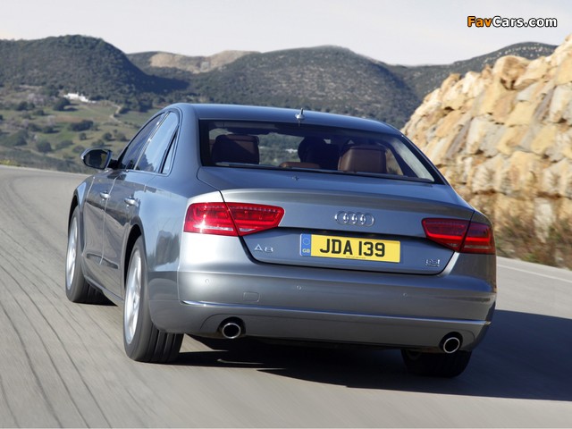 Audi A8 4.2 FSI quattro UK-spec (D4) 2010 pictures (640 x 480)