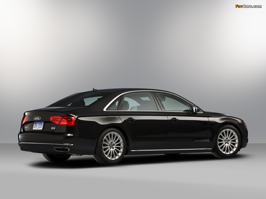 Audi A8L W12 quattro US-spec (D4) 2010 wallpapers (1024 x 768)