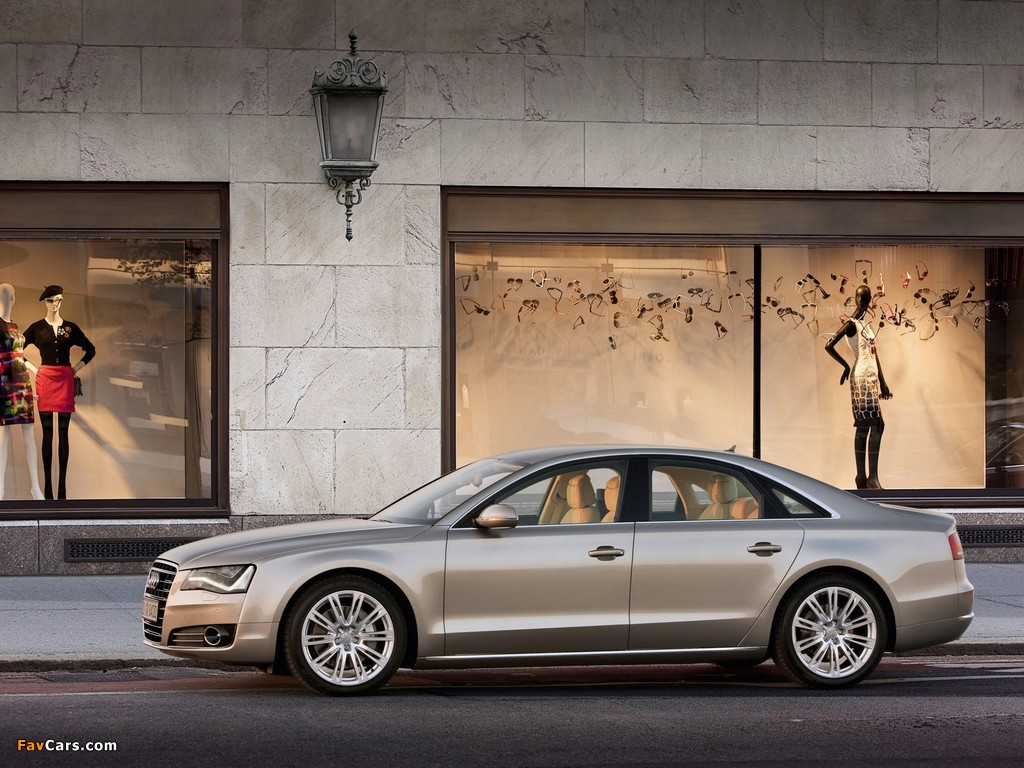 Images of Audi A8 4.2 FSI quattro (D4) 2010 (1024 x 768)