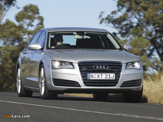 Images of Audi A8 4.2 FSI quattro AU-spec (D4) 2010 (640 x 480)