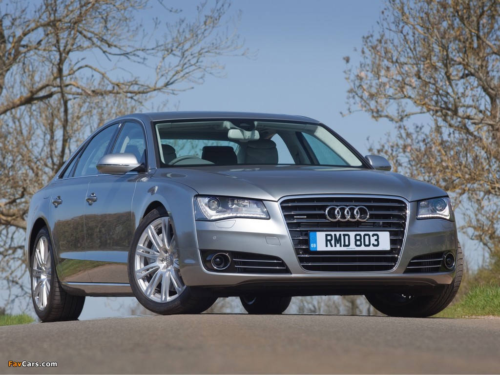 Images of Audi A8 4.2 TDI quattro UK-spec (D4) 2010 (1024 x 768)