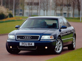 Photos of Audi A8 3.7 quattro UK-spec (D2) 1999–2002
