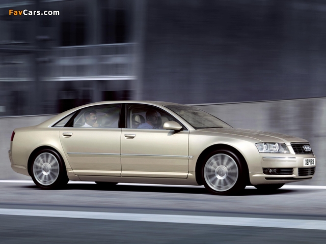 Photos of Audi A8L 4.2 quattro UK-spec (D3) 2004–05 (640 x 480)