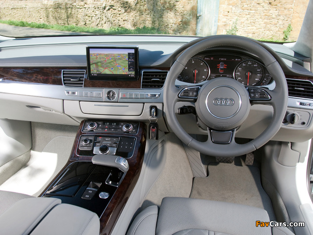 Photos of Audi A8 4.2 TDI quattro UK-spec (D4) 2010 (640 x 480)