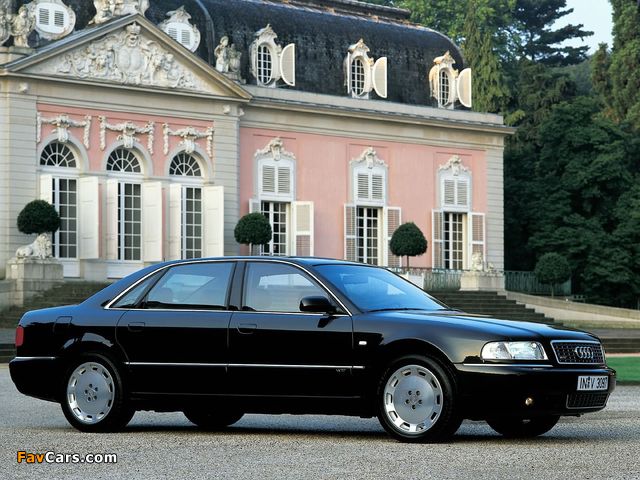 Pictures of Audi A8L 6.0 quattro (D2) 2001–02 (640 x 480)