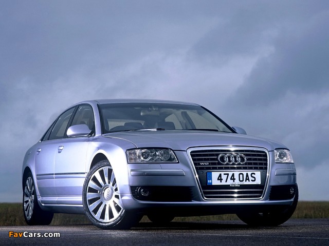 Pictures of Audi A8 6.0 quattro UK-spec (D3) 2005–08 (640 x 480)