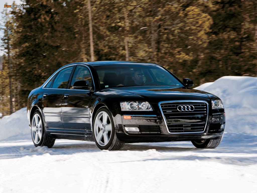 Audi A8 4.2 quattro US-spec (D3) 2008–10 wallpapers (1024 x 768)