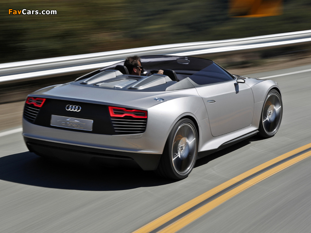 Audi e-Tron Spyder Concept 2010 wallpapers (640 x 480)