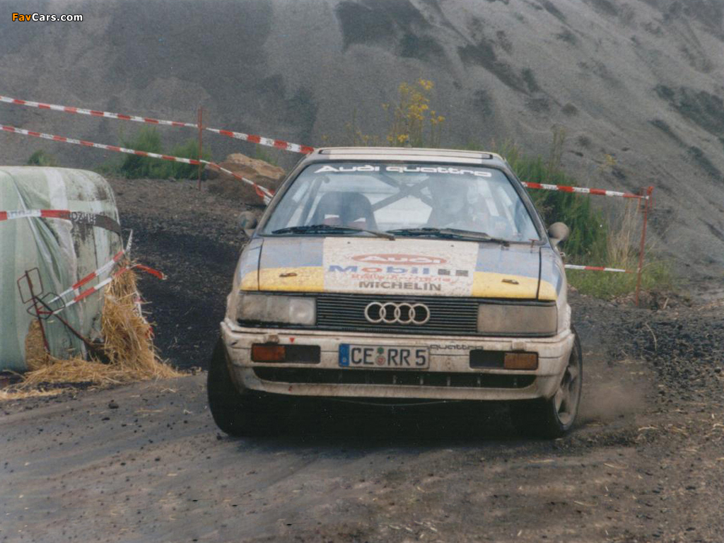 Audi Coupe quattro Rally Car (81,85) 1985–88 images (1024 x 768)