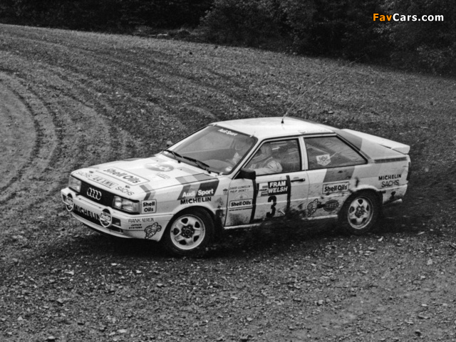 Audi Coupe quattro Rally Car (81,85) 1985–88 images (640 x 480)