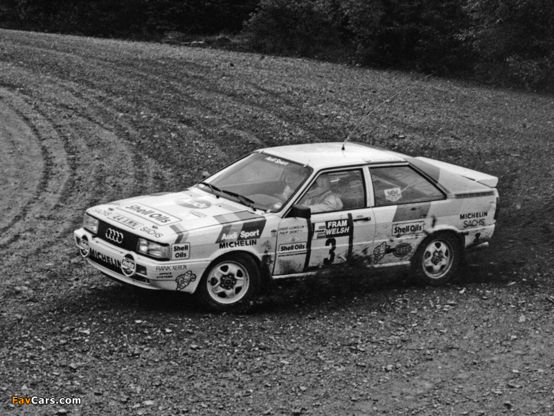 Audi Coupe quattro Rally Car (81,85) 1985–88 images (800 x 600)