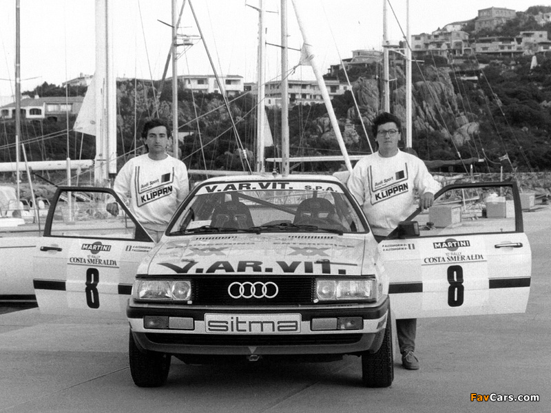 Audi Coupe quattro Rally Car (81,85) 1985–88 photos (800 x 600)