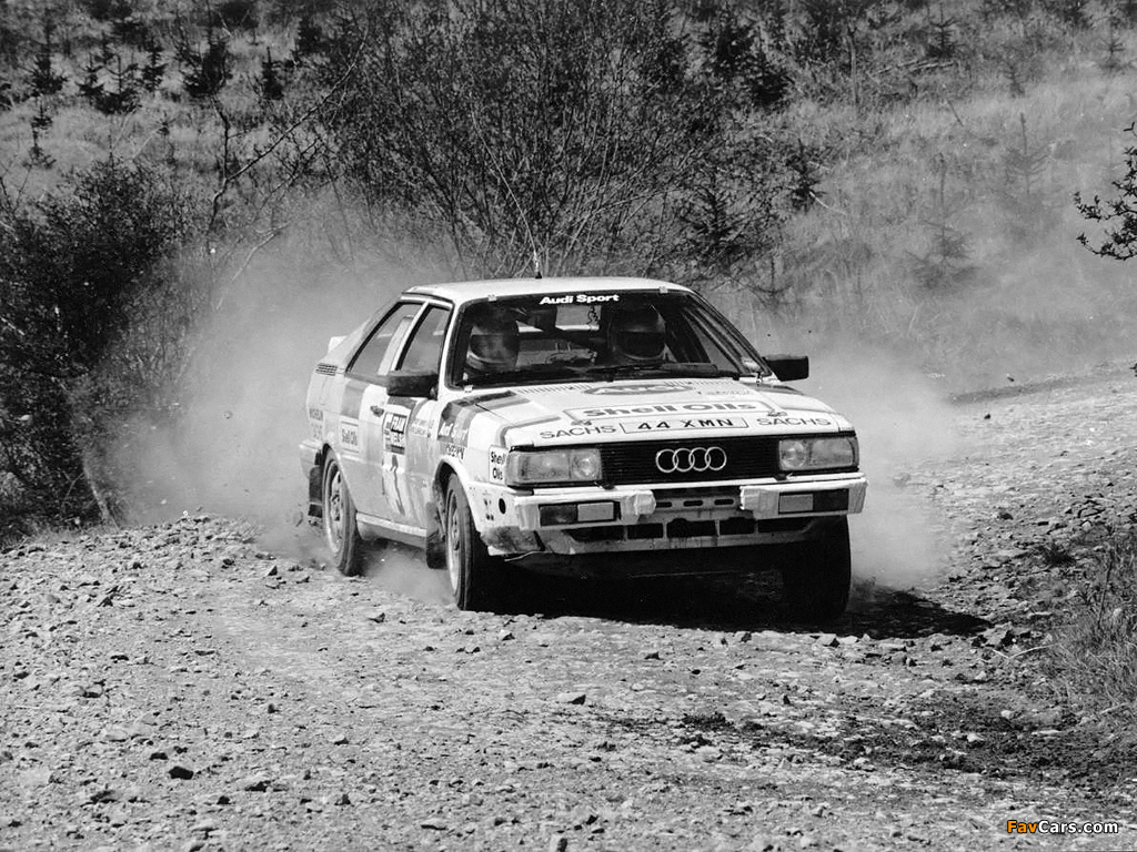 Audi Coupe quattro Rally Car (81,85) 1985–88 pictures (1024 x 768)