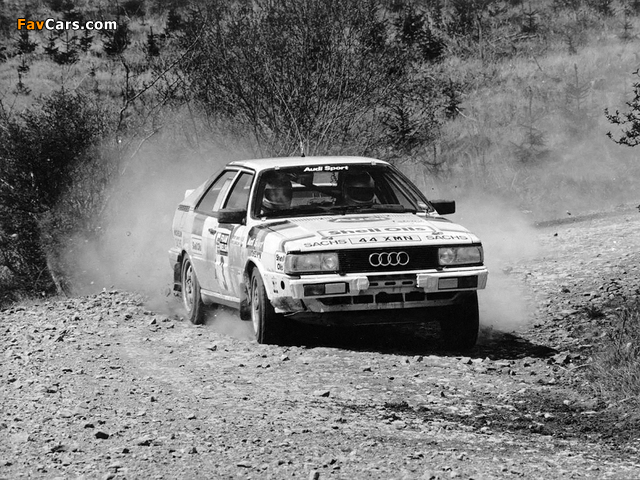 Audi Coupe quattro Rally Car (81,85) 1985–88 pictures (640 x 480)