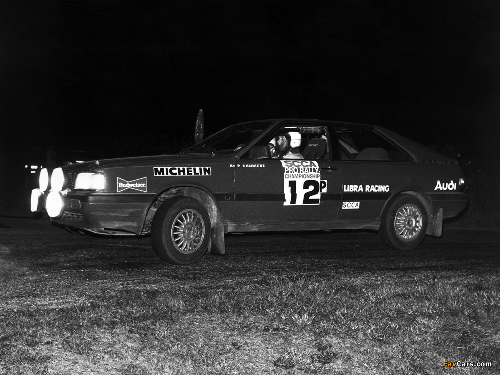 Photos of Audi Coupe quattro Rally Car (81,85) 1985–88 (1024 x 768)