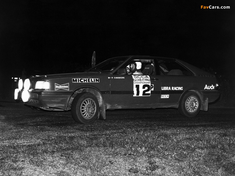 Photos of Audi Coupe quattro Rally Car (81,85) 1985–88 (800 x 600)