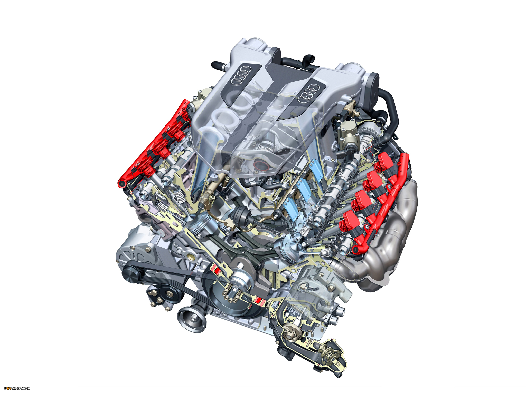 Engines  Audi R8 photos (2048 x 1536)