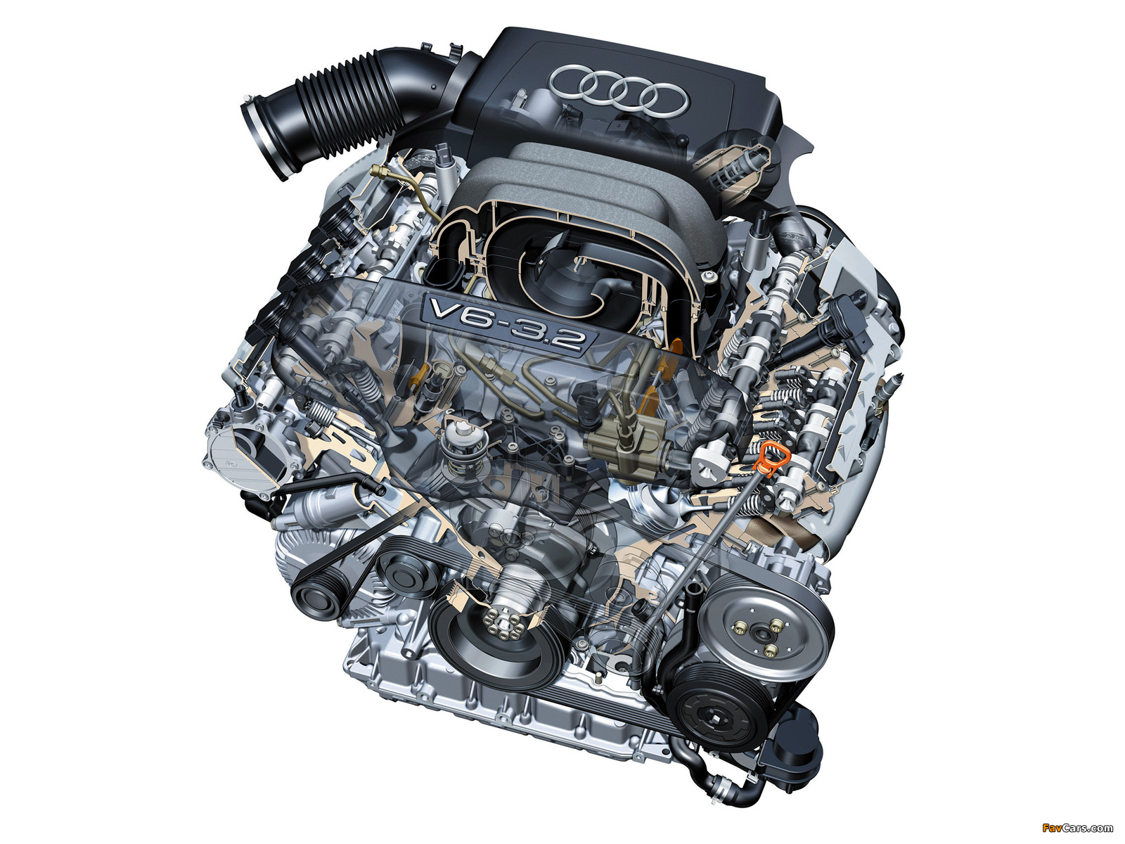Engines  Audi 3.2 V6 FSI (265ps) wallpapers (1600 x 1200)