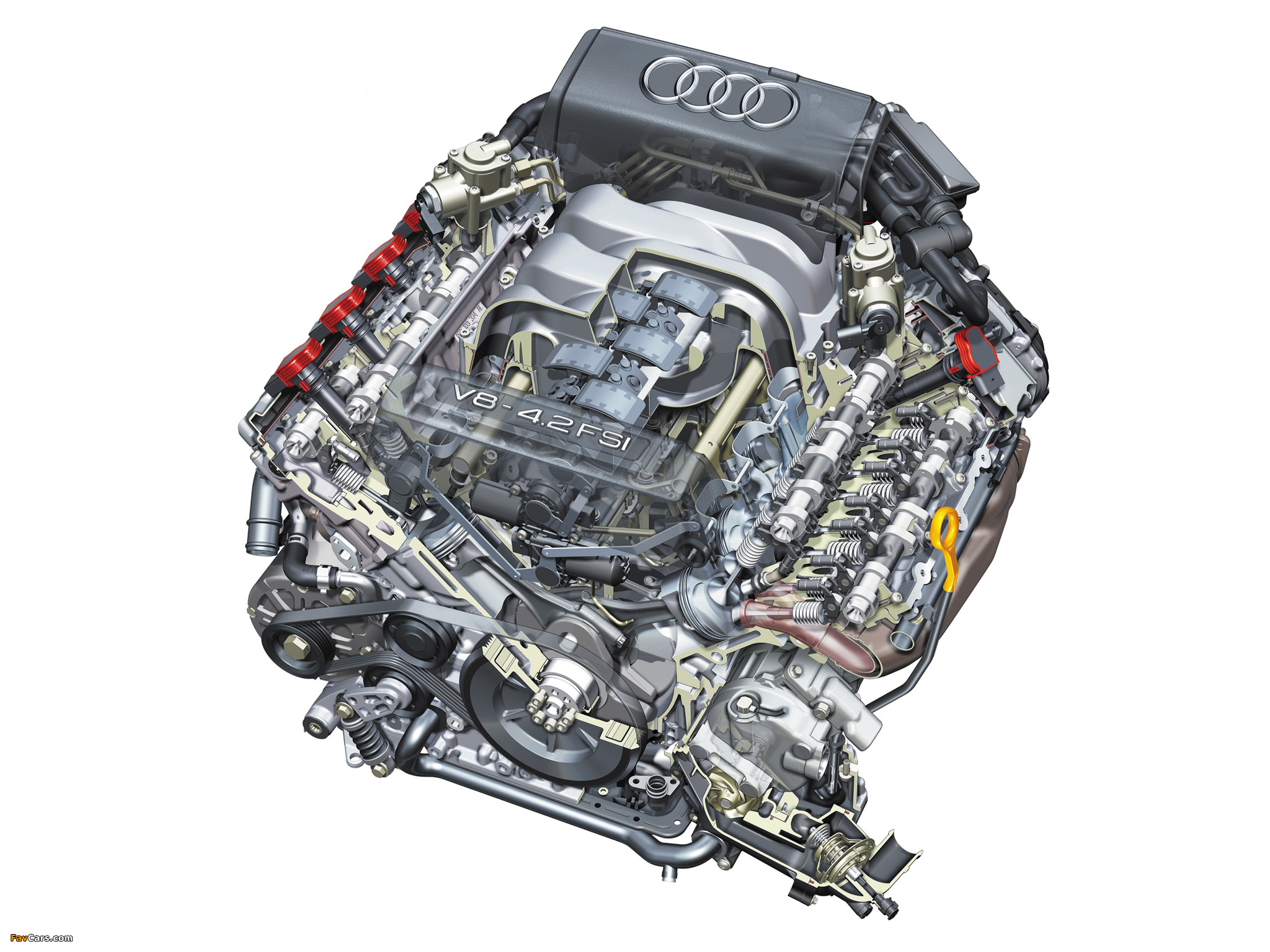 Engines  Audi 4.2 FSI (350ps) wallpapers (2048 x 1536)