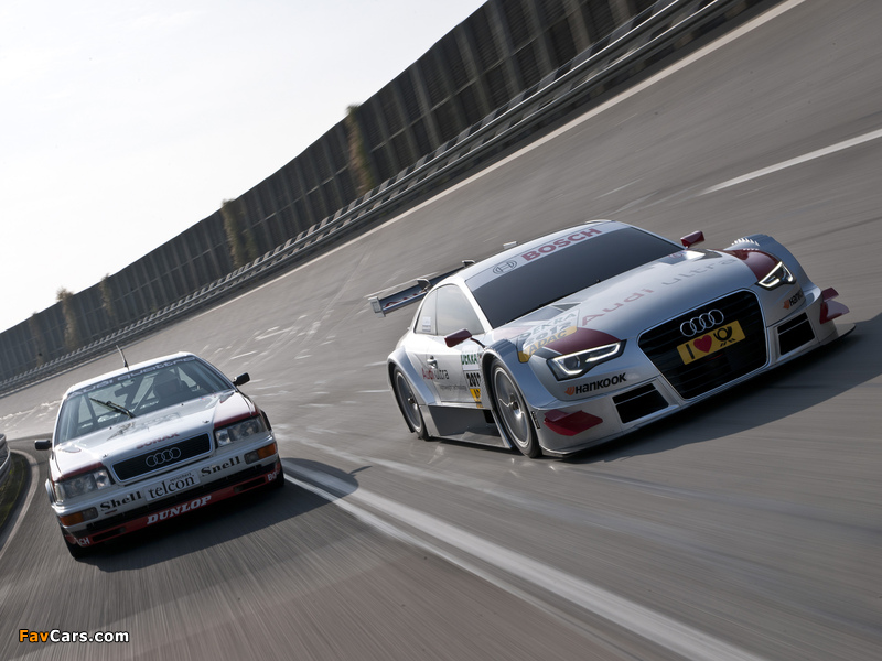 Audi V8 quattro DTM & Audi A5 DTM Coupe wallpapers (800 x 600)