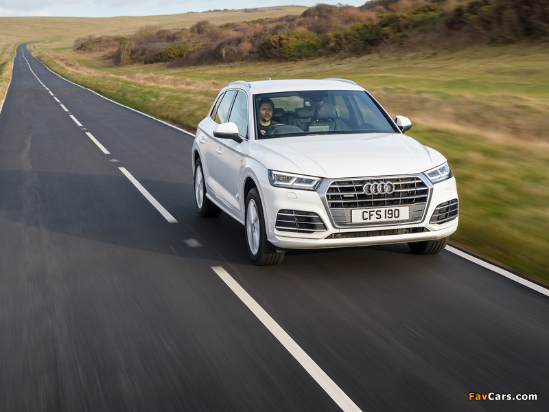 Photos of Audi Q5 TDI quattro S line UK-spec 2017 (800 x 600)